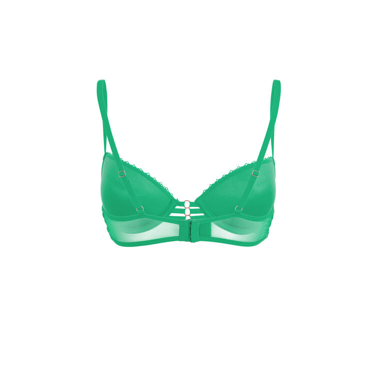 Triasiz emerald-green push-up bra green.