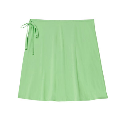 gładka spódnica - zielona;