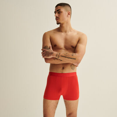 boxers with "fondant" slogan - red;