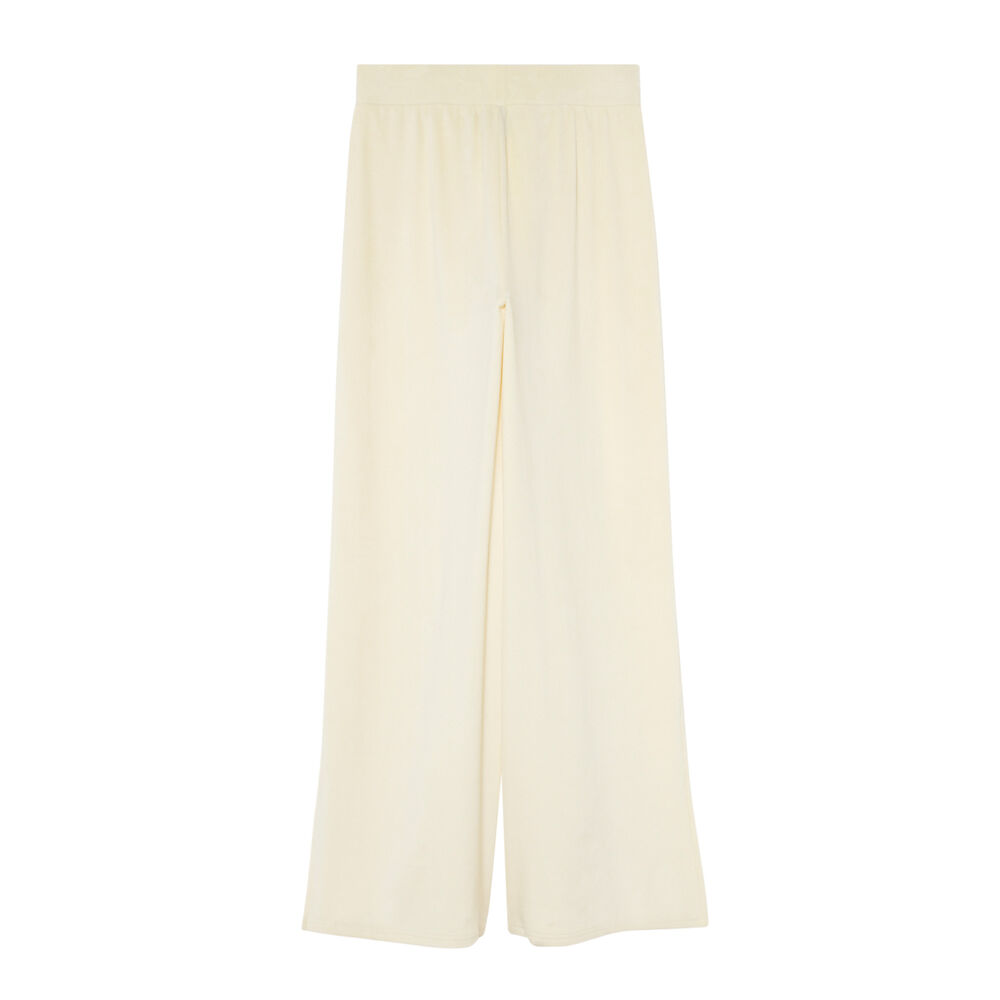 Slit velvet trousers - off-white off-white.