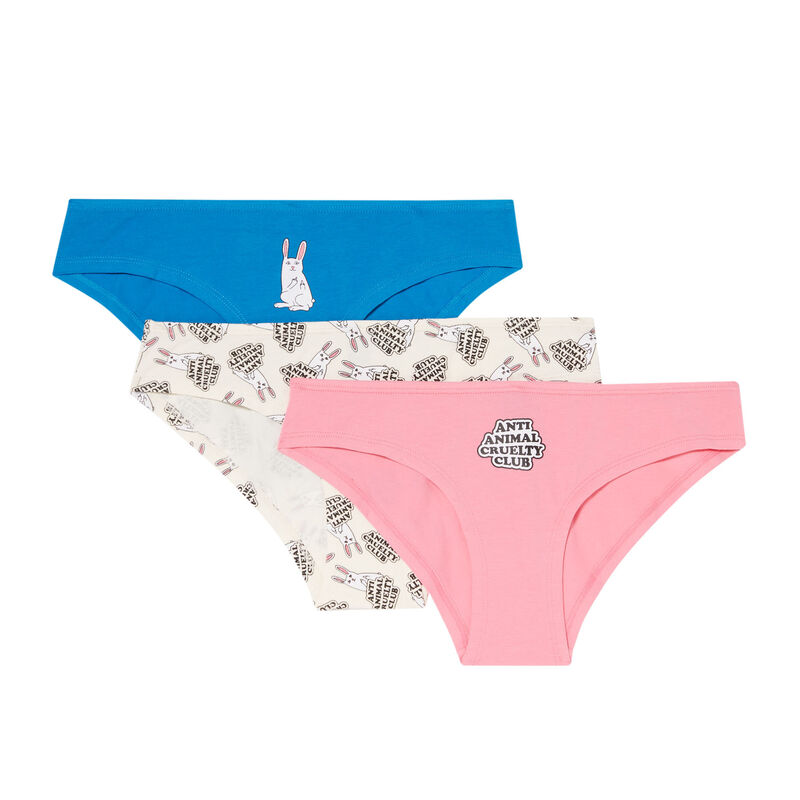set of 3 animal lover briefs - blue set of 3 animal lover briefs - blue;
