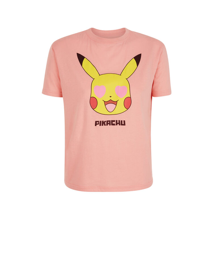 Pickacutiz pikachu print top with round neck pink.