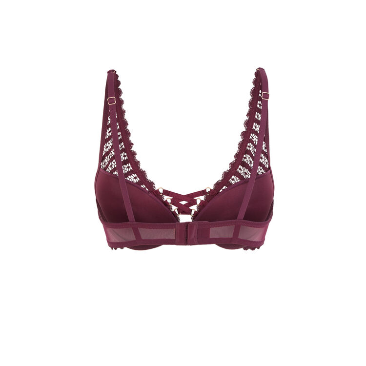 Modiz bordeaux foulard push-up bra Modiz bordeaux foulard push-up bra;
