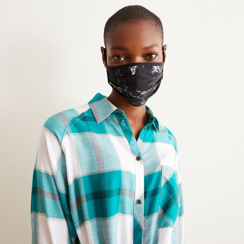 marbled mask - black marbled mask - black;