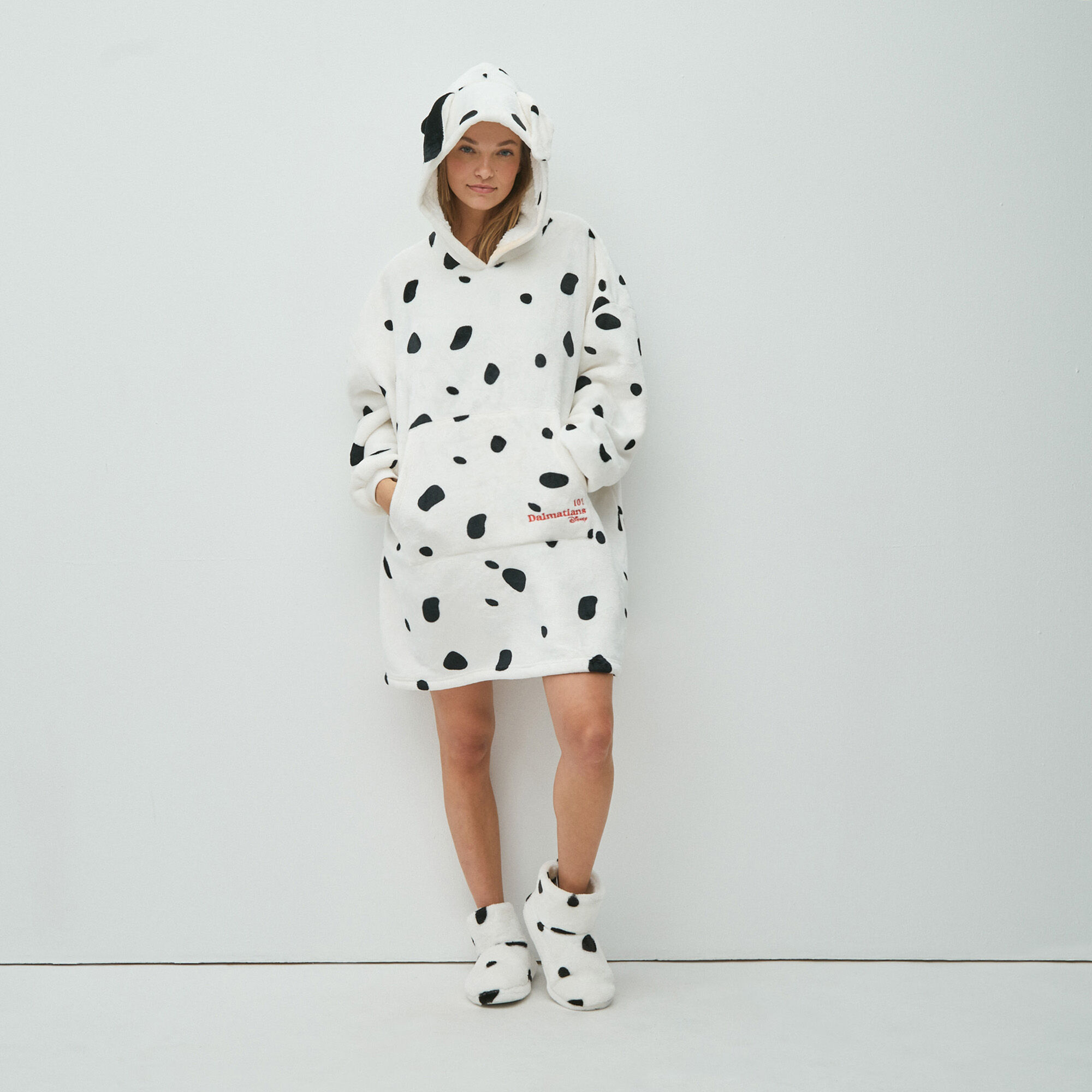 101 Dalmatians plaid fleece sweatshirt 