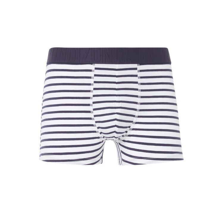 Prisciz navy boxer shorts white.