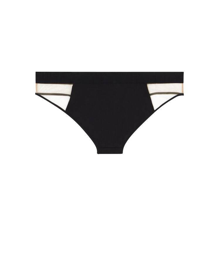 Tulle shorty - black black.