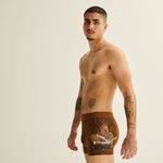 chewbacca print boxers - brown