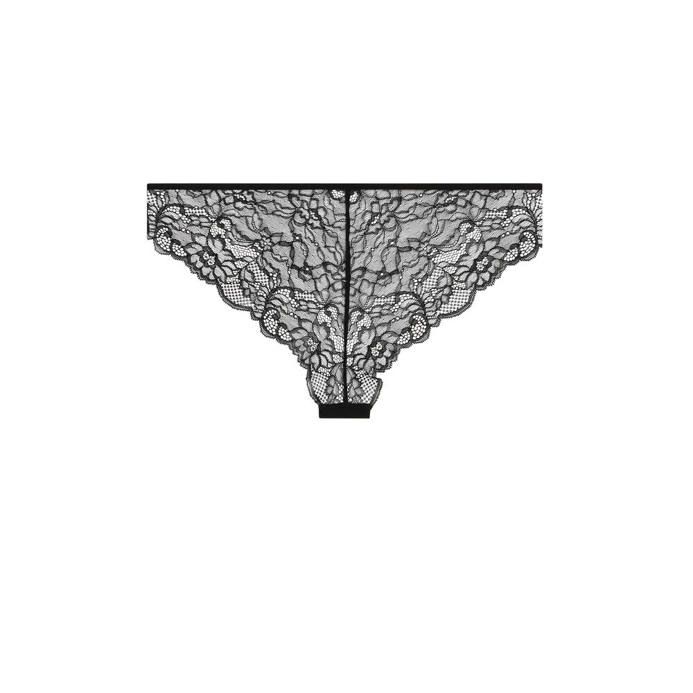 Dual-material tanga briefs - green green.