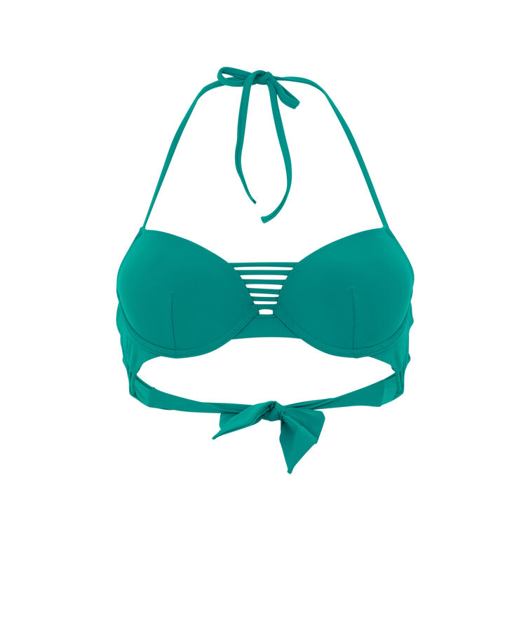 Push-up bikini top - blue blue.