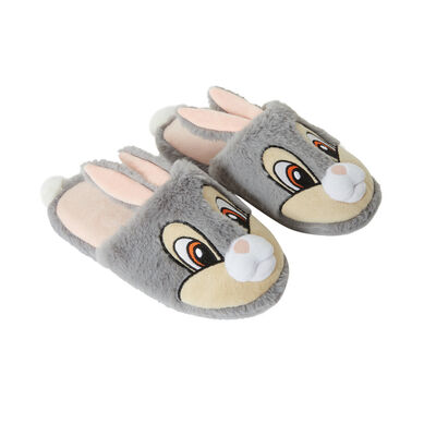 Thumper slippers - marled grey;