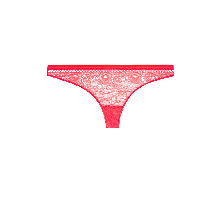 Revoltiz fluorescent coral thong pink.