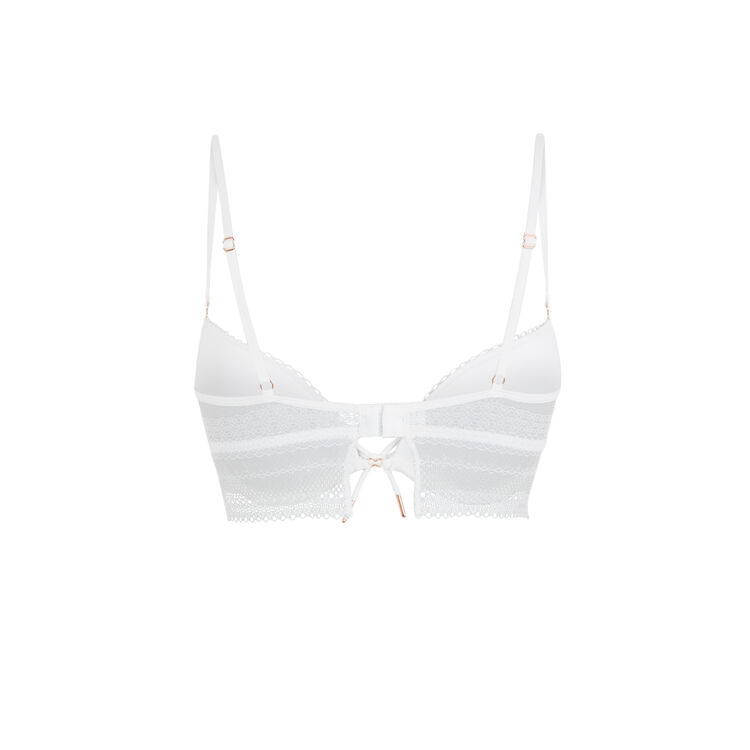 Neoriz bow detail push-up bra off-white.