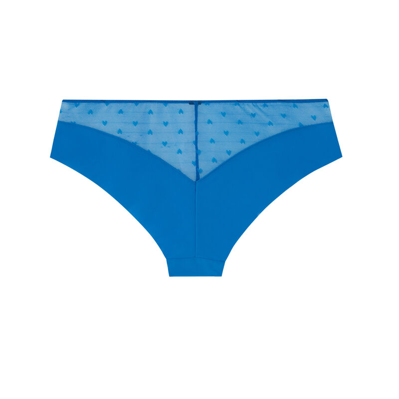 lace shorty with hearts - blue lace shorty with hearts - blue;