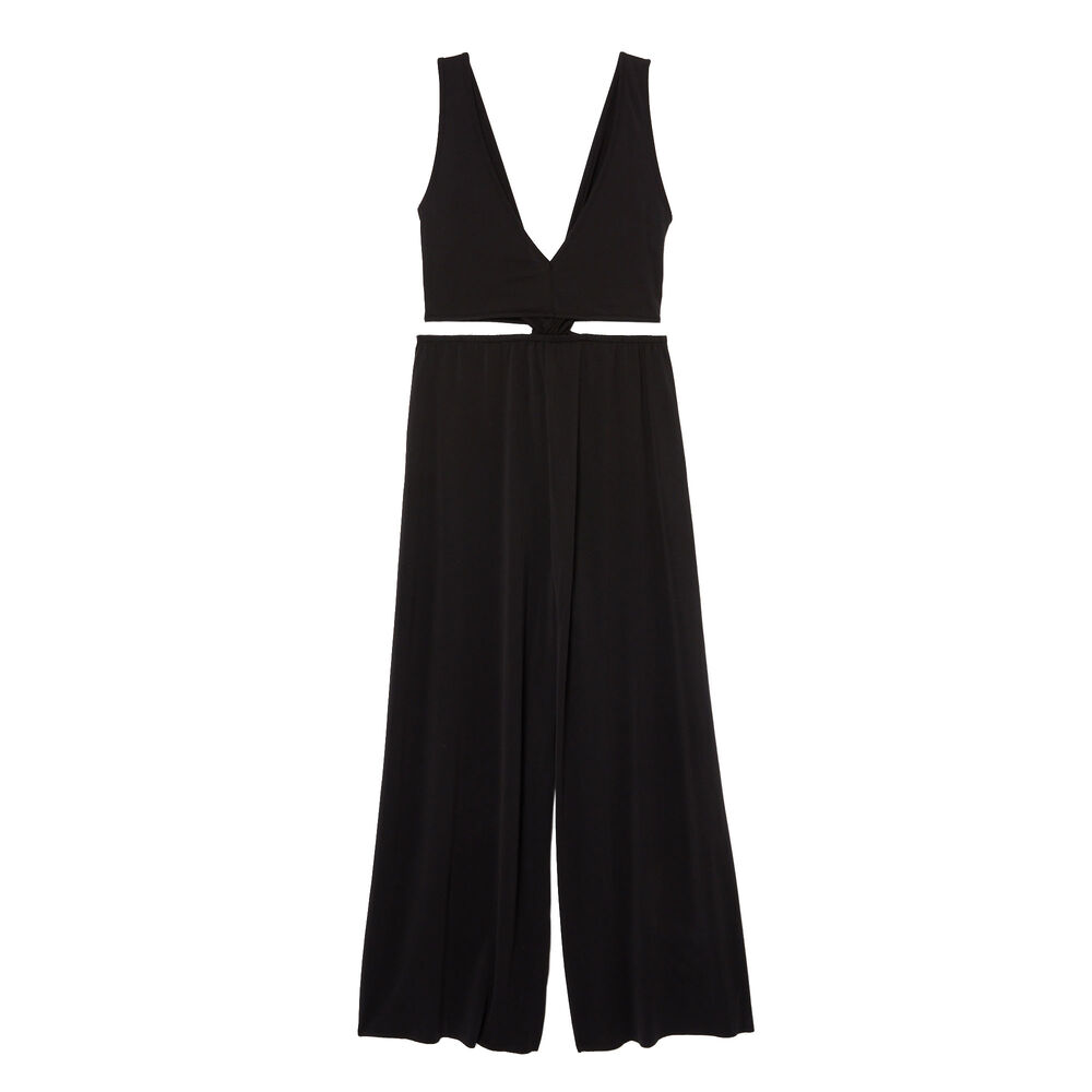 Trouser jumpsuit with bow detail - black black.
