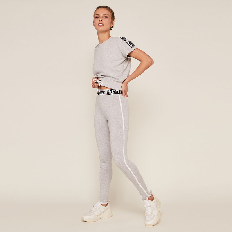 Plain jersey leggings - grey Plain jersey leggings - grey;
