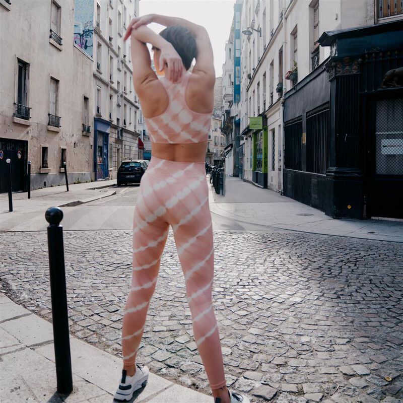 tie-dye sports leggings - pink tie-dye sports leggings - pink;