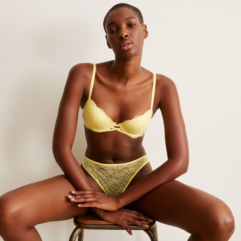 lace tanga - yellow lace tanga - yellow;
