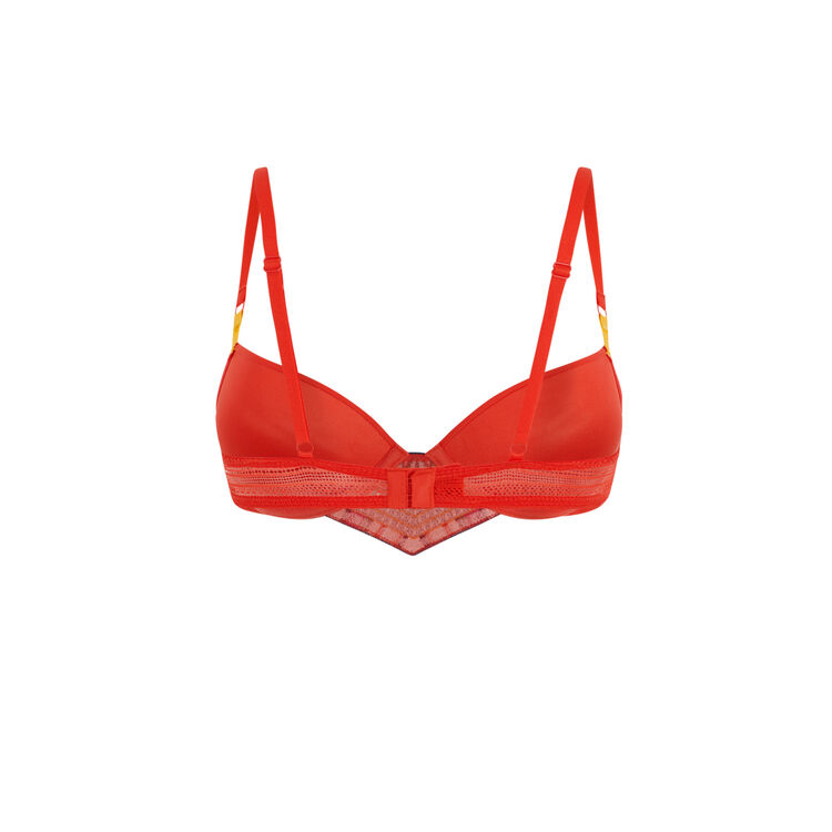 Valliz red push-up bra red.