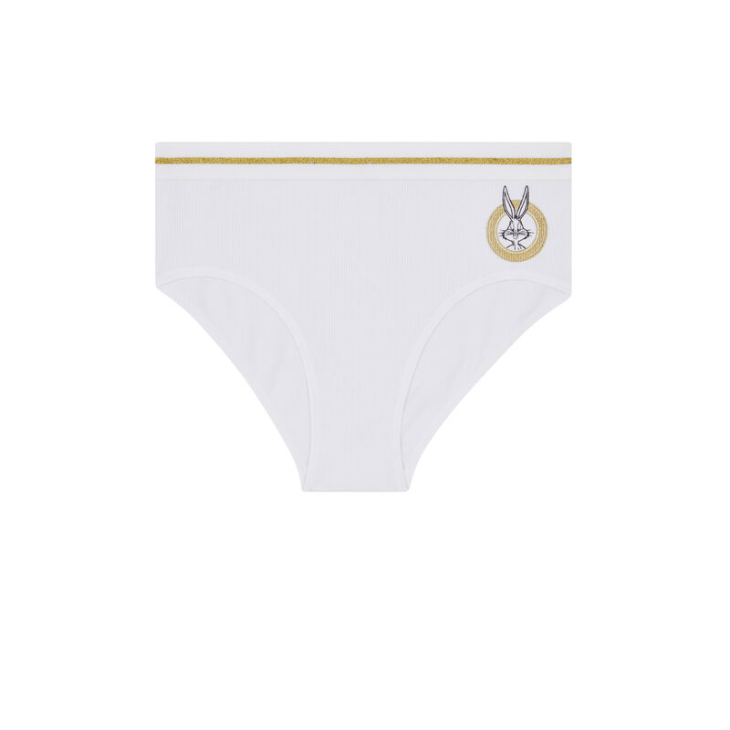Bunblutiz high waist bugs bunny print briefs white.