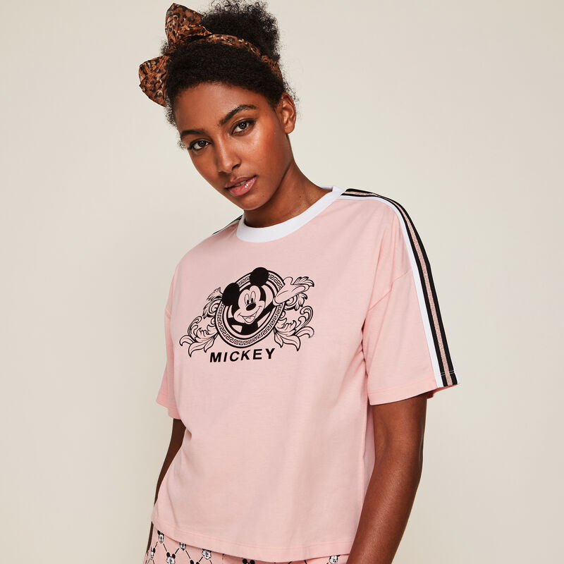 Kurzärmeliges Top mit Mickey-Druck Lomickiz Kurzärmeliges Top mit Mickey-Druck Lomickiz;