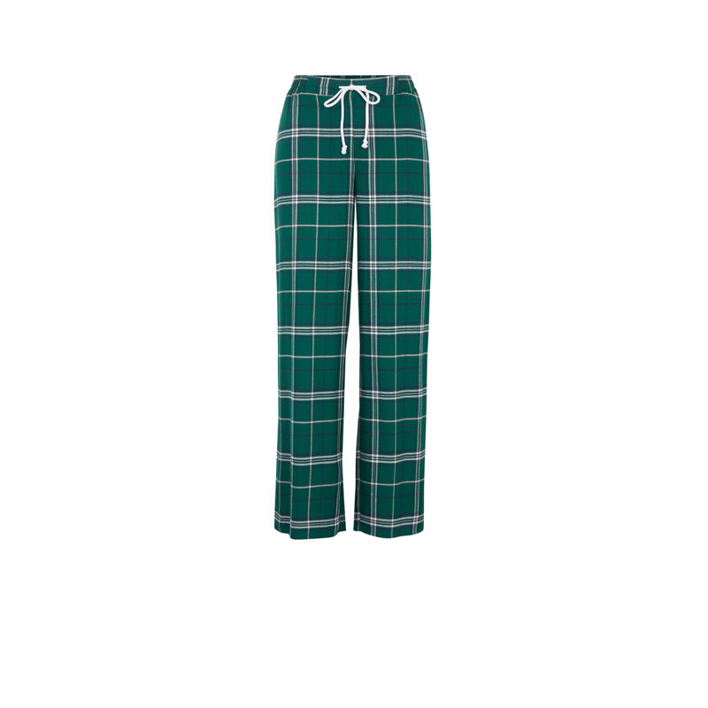 Caromiz checked trousers green.