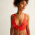 Triangle bra with crossover straps at the back - red;