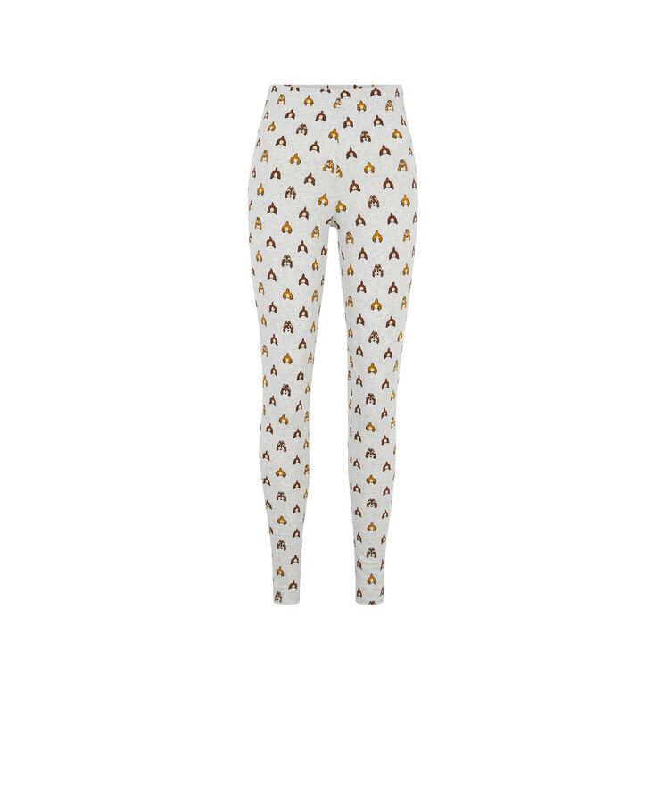 Legging en jersey print tic et tac tatiz gris clair.