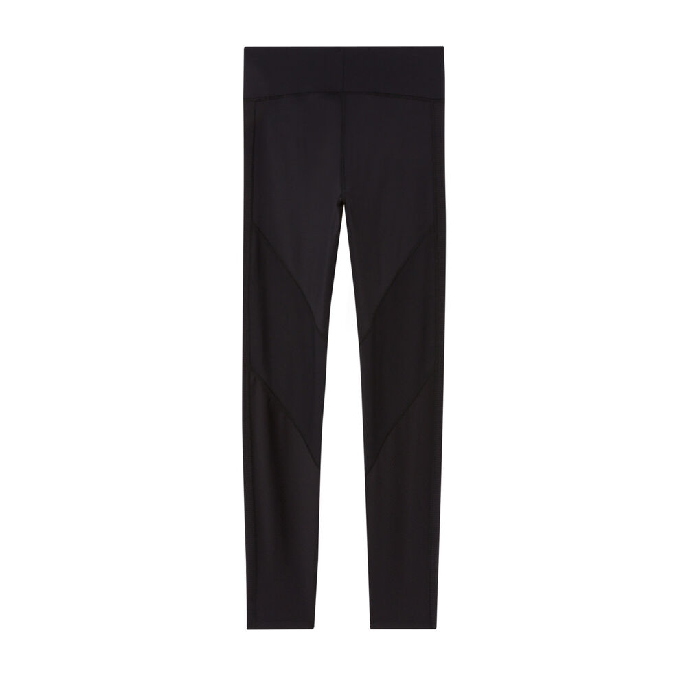 Plain sports leggings - black black.