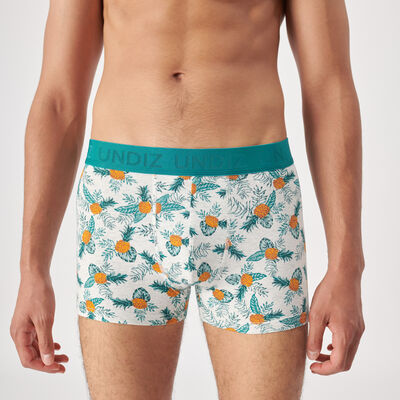 boxers with pineapple print;