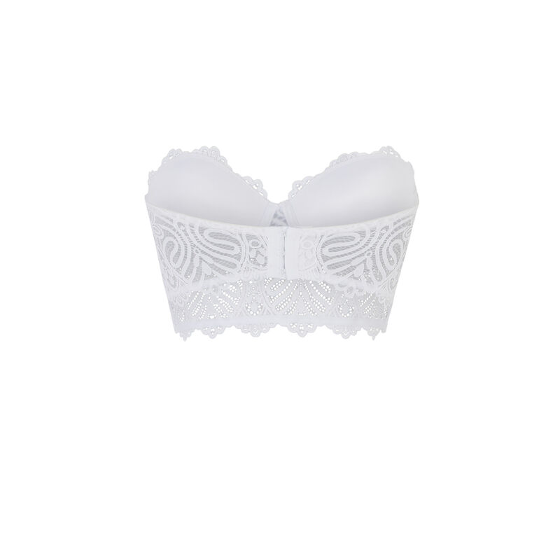 Bustier push-up bra - white Bustier push-up bra - white;