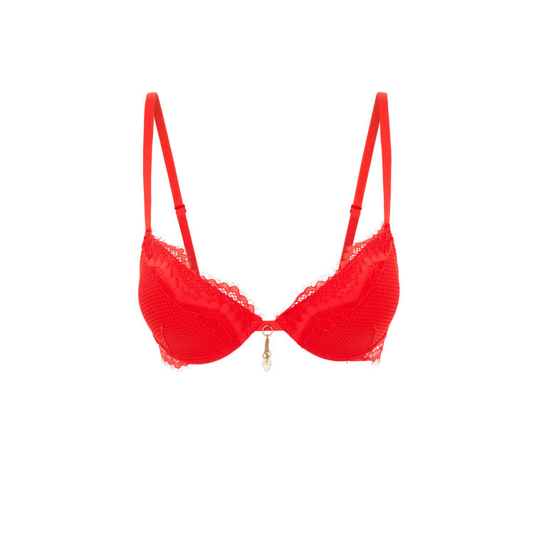 Behappiz push-up bra red.