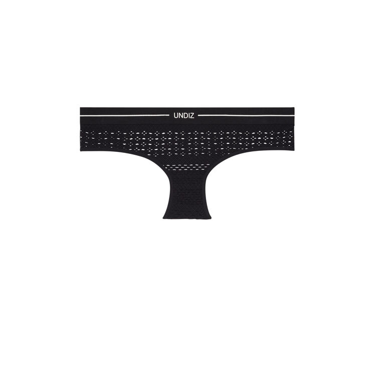 Francisportiz briefs with perforated fabric black.