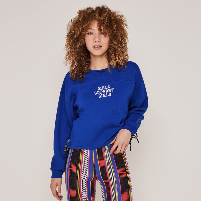 Babydrawstriz sweatshirt with lacing detail Babydrawstriz sweatshirt with lacing detail;