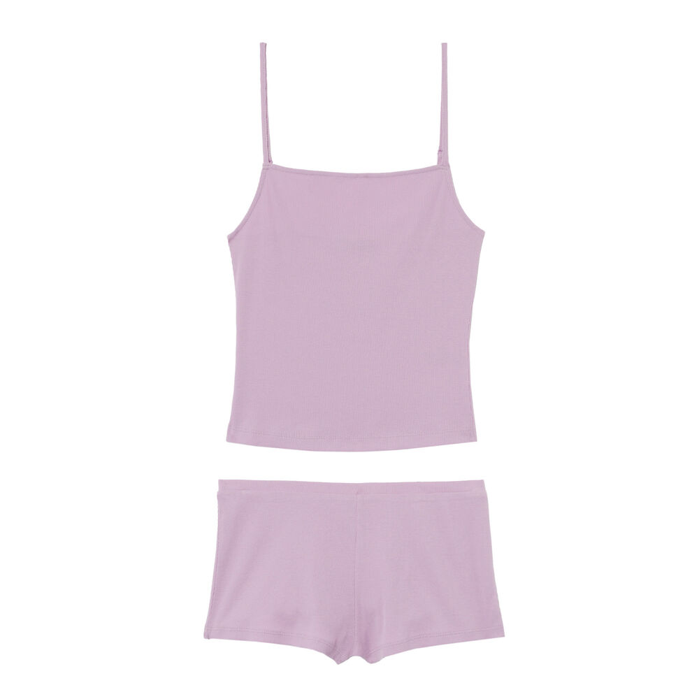 Plain pyjama set - lilac purple.