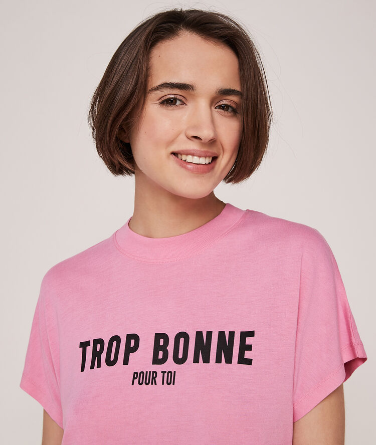 Yourminiz top with short sleeves pink.