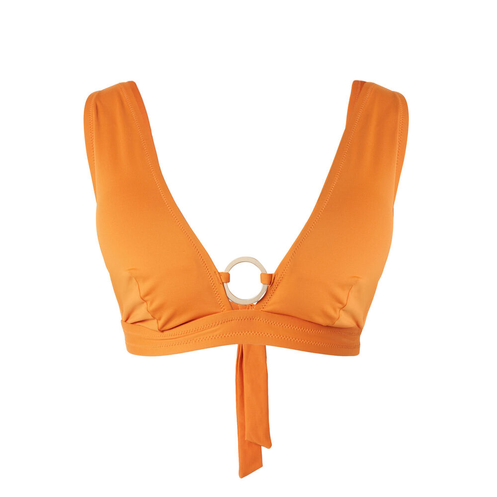 Triangle scarf bikini top - orange orange.