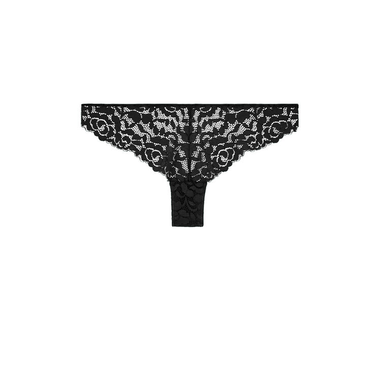 Luluiz lace tanga black.