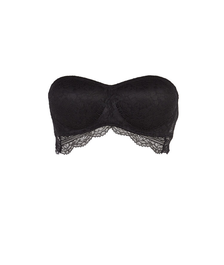 Everydayiz black bandeau bra black.