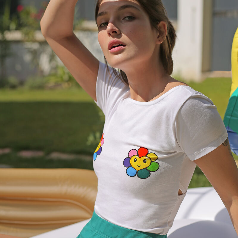 Open-back top - white Open-back top - white;