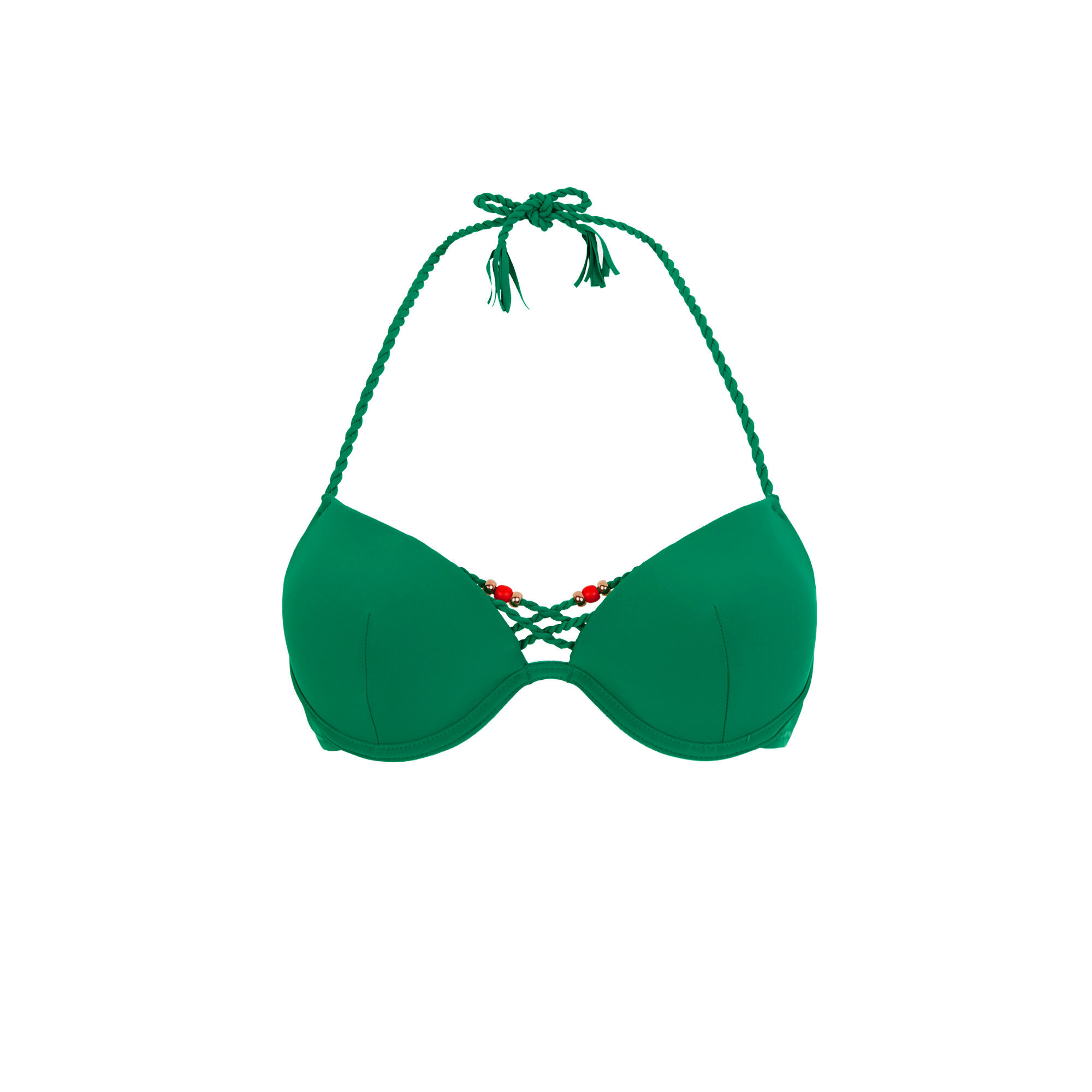 emerald green bikini top