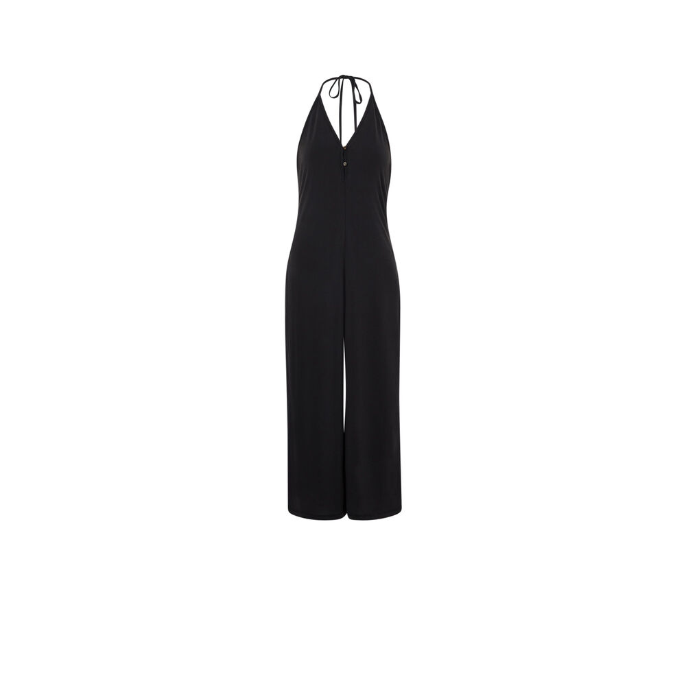 Combipantalon dos nu - noir noir.