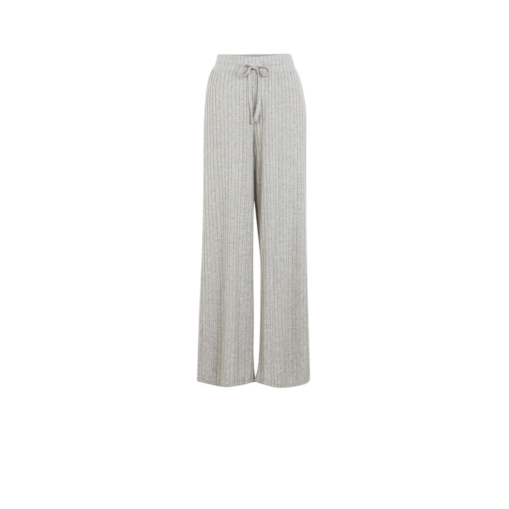 Wide-leg trousers and drawstring - grey grey.