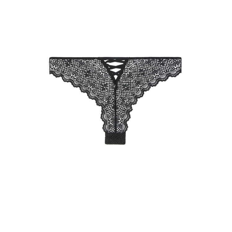 Mahaliz black tanga black.
