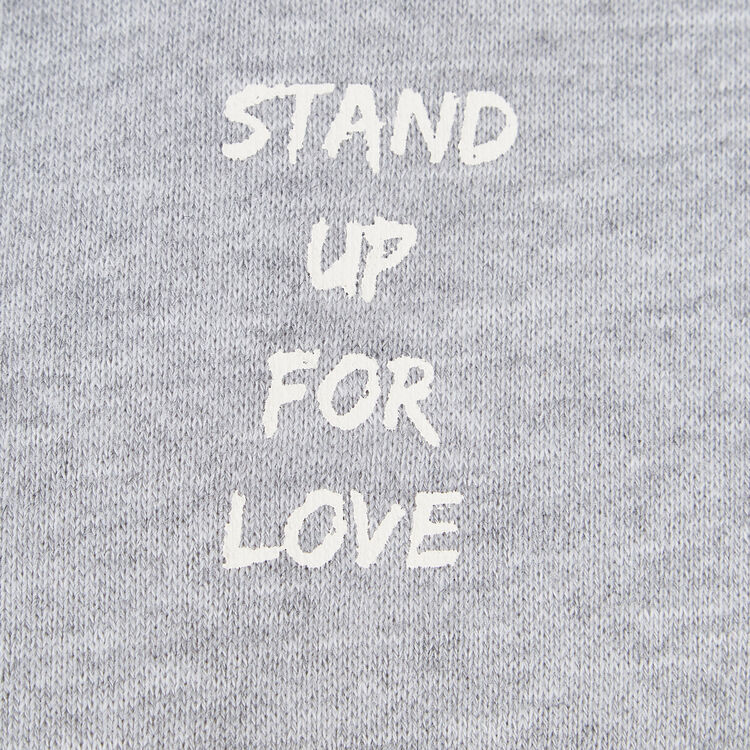 Pocatiz grey sweatshirt white.