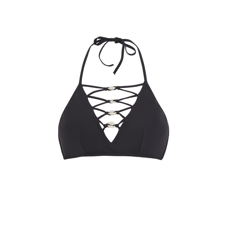 Pachucaniz black bikini top black.