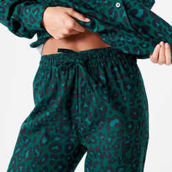 leopard print pyjama bottoms;