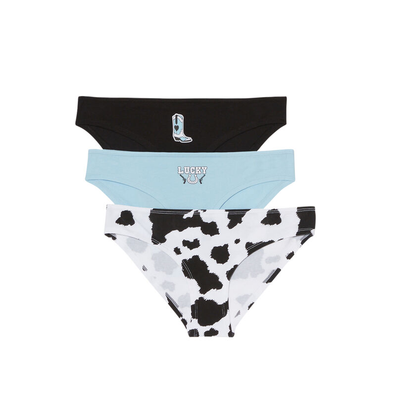 Pack of cowboy cotton briefs - black Pack of cowboy cotton briefs - black;