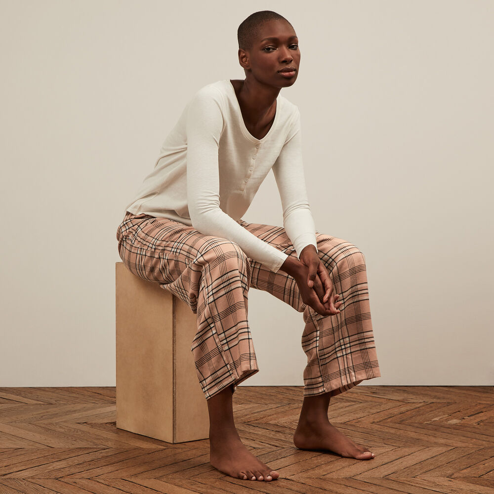 Long-sleeved top - white white.