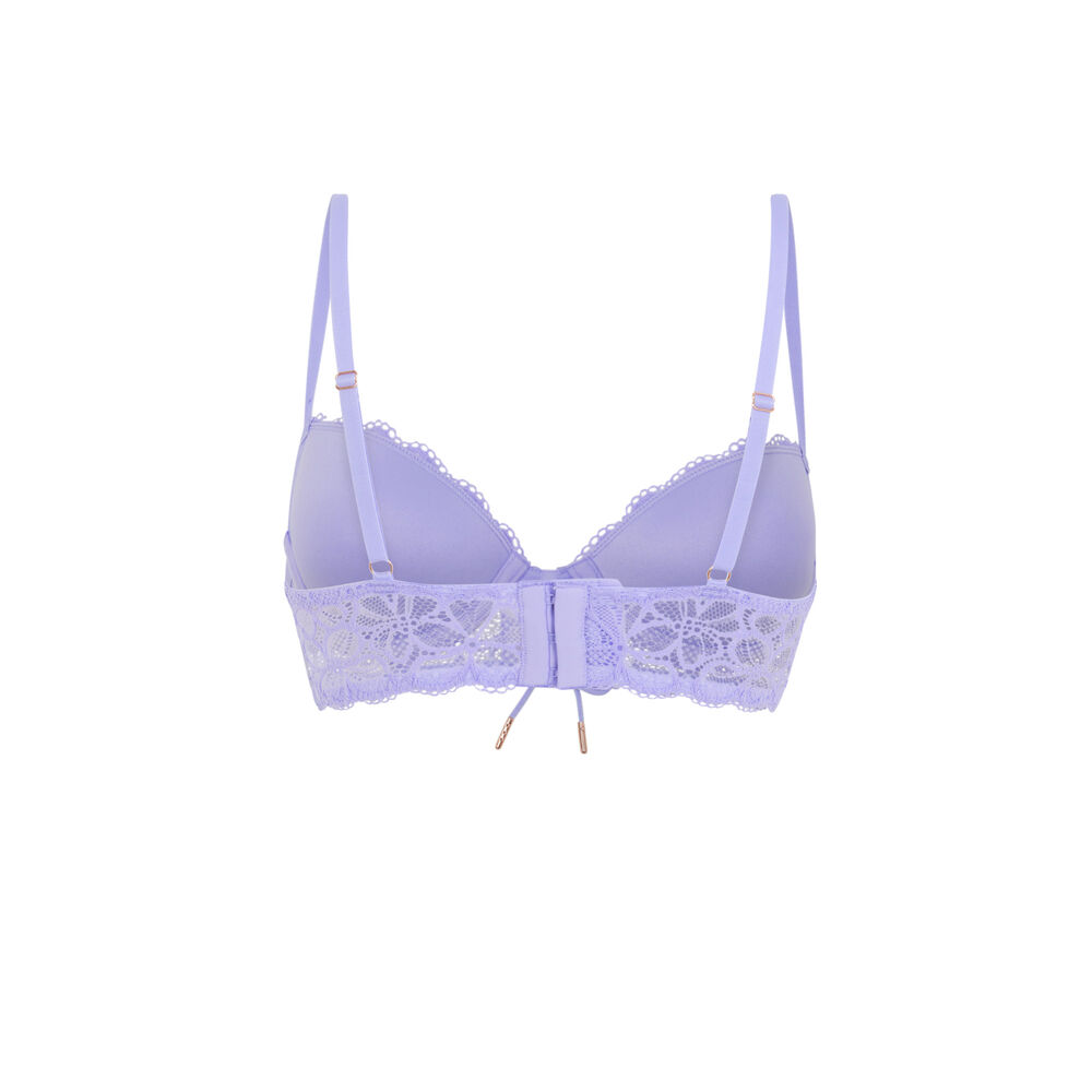 Lace padded bra - lilac lilac.